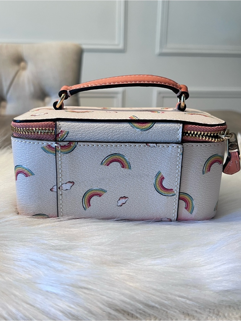 Coach All Over Rainbow Jewelry/Vanity Case - Picture 3 of 9